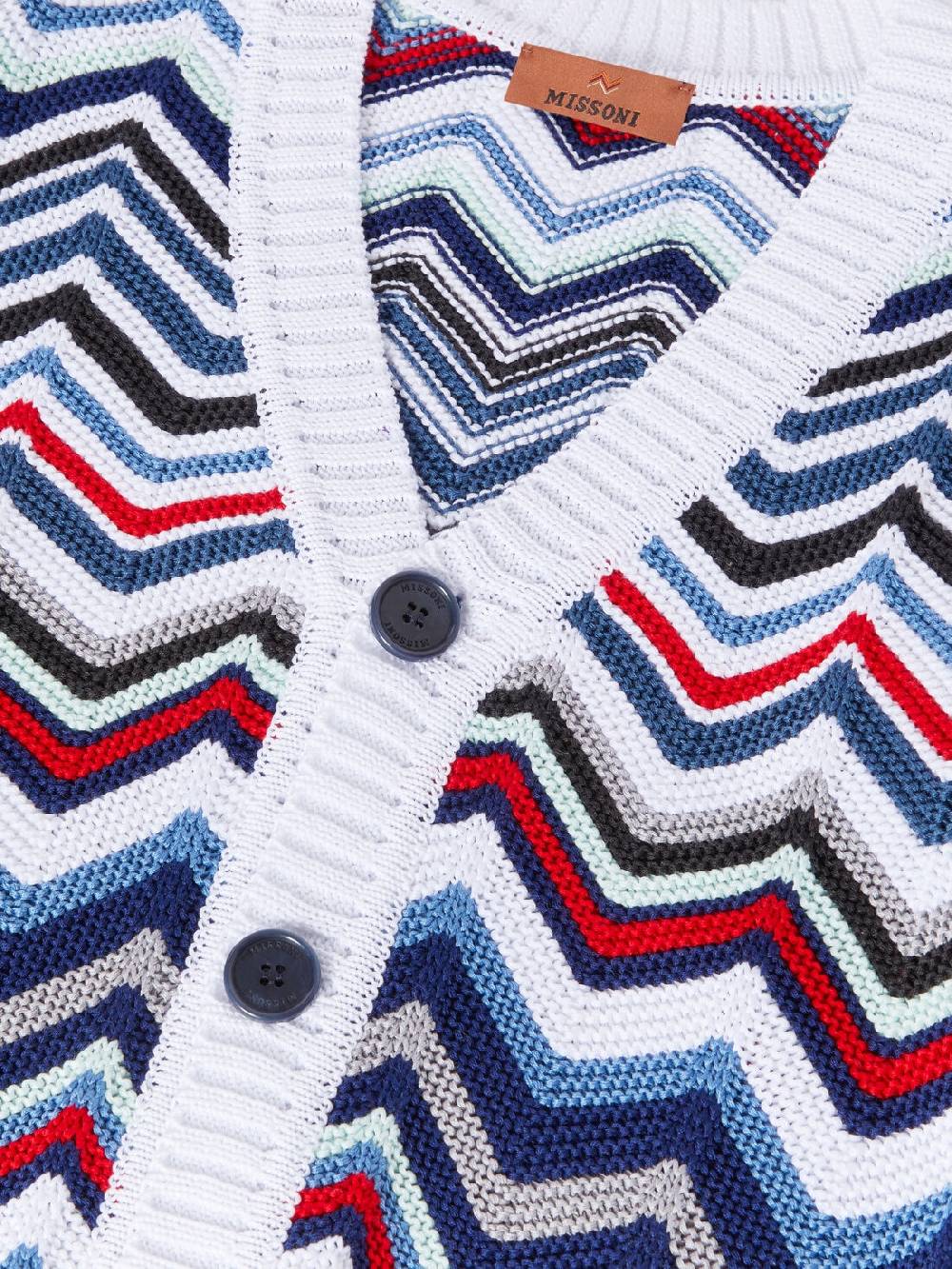 Missoni Cardigan in maglia di cotone chevron Nuovo