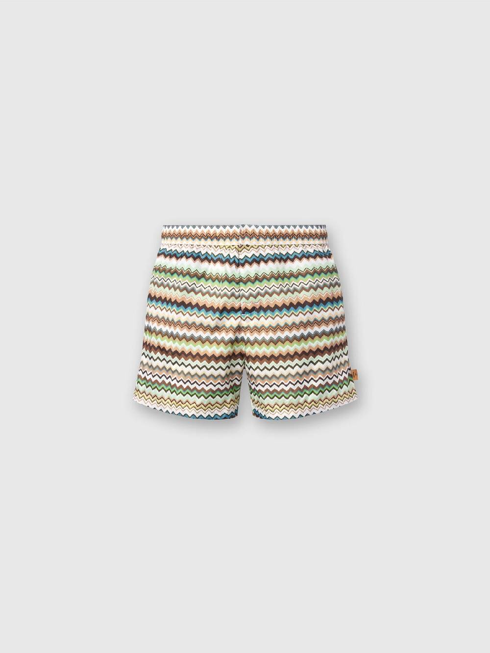 Missoni Boxer mare in nylon stampa zig zag Promozione