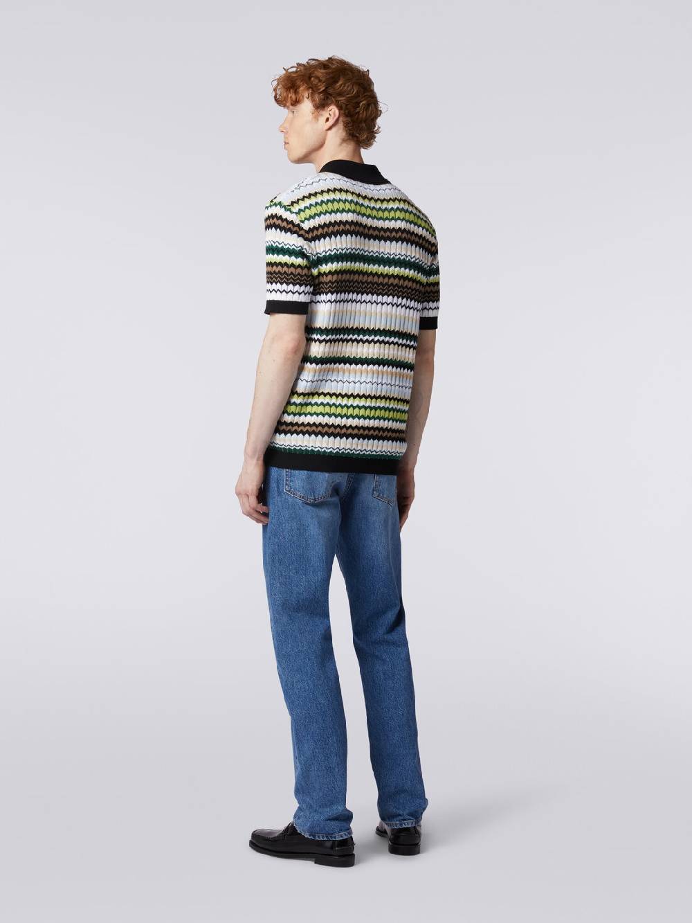 Missoni Cinque tasche in denim con inserto zig zag Spedizione Gratuita