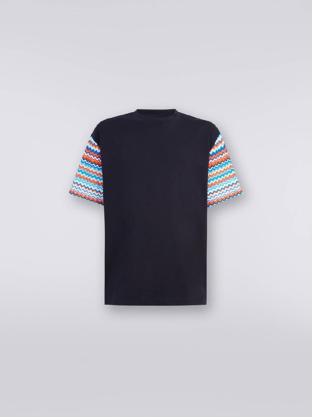 Missoni T-shirt oversize in cotone con inserti zig zag Pezzi Unici