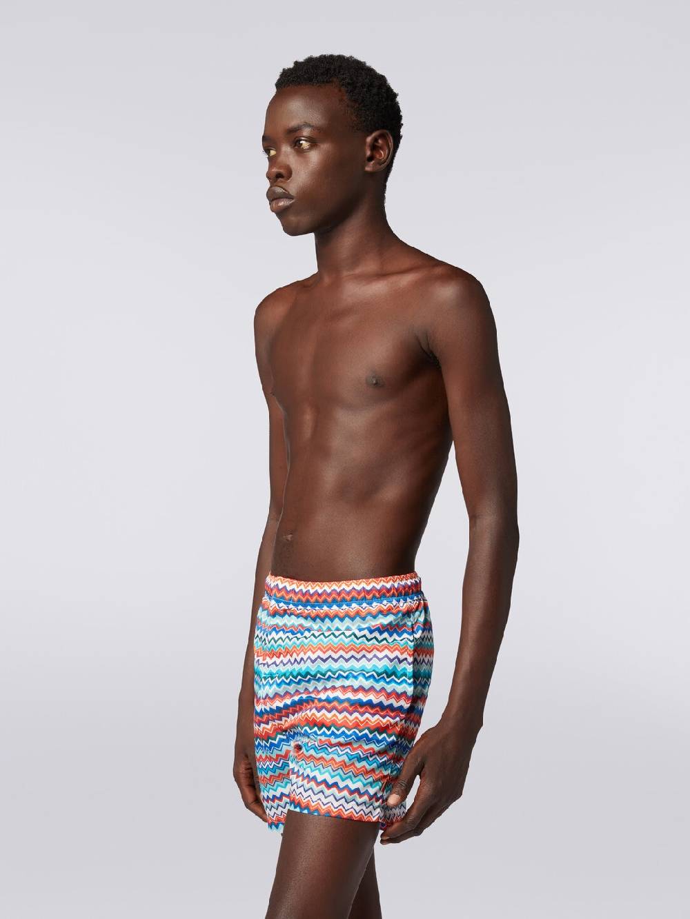 Missoni Boxer mare in nylon stampa zig zag Soddisfazione Garantita