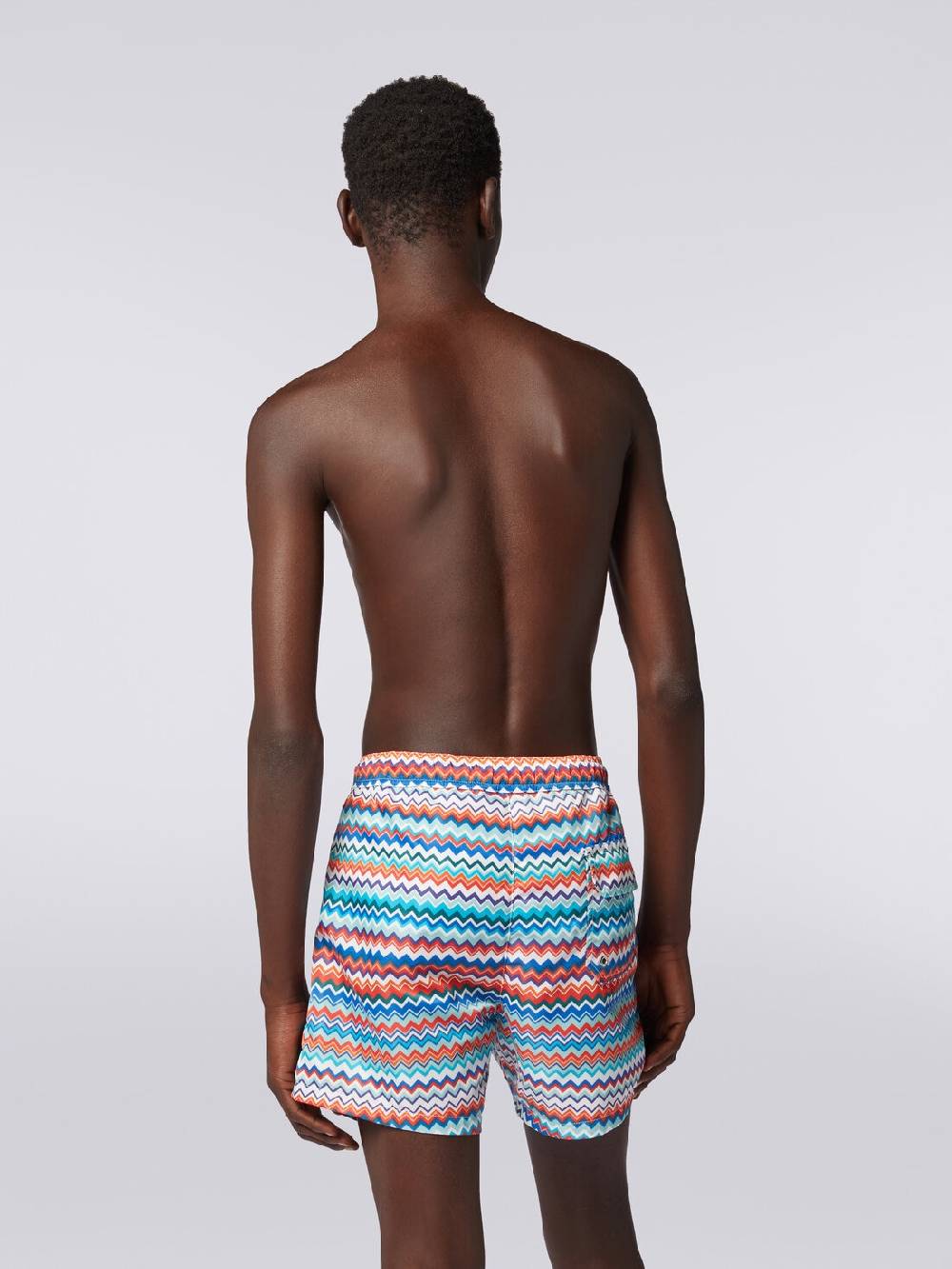 Missoni Boxer mare in nylon stampa zig zag Soddisfazione Garantita