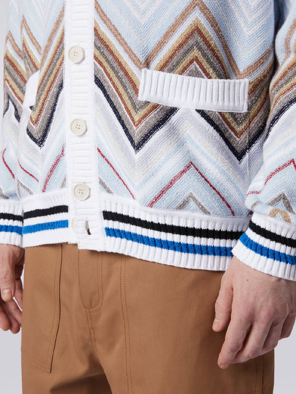 Missoni Cardigan in misto cotone chevron Acquista Ora