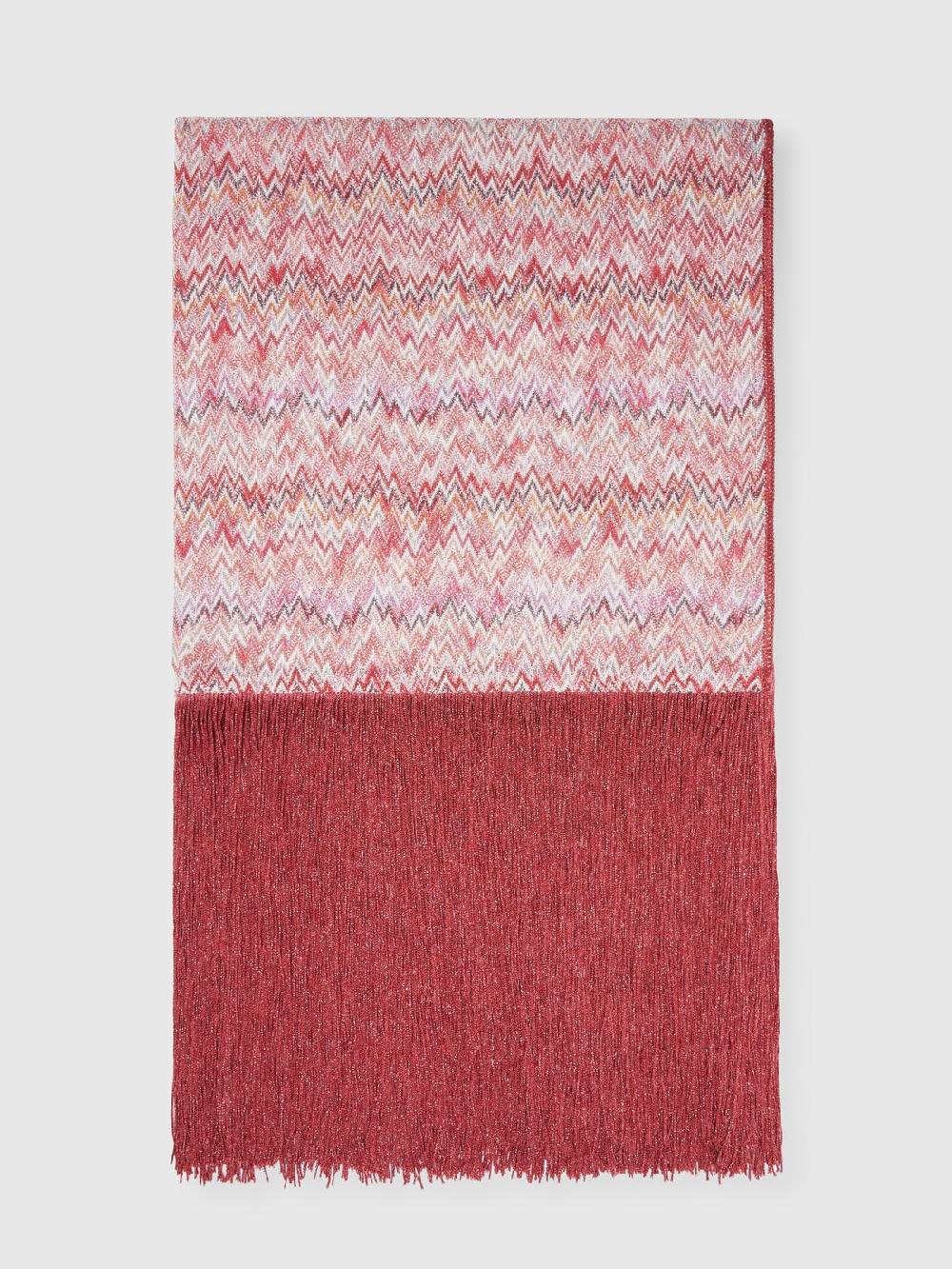 Missoni Stola in viscosa lamé chevron con frange Novità