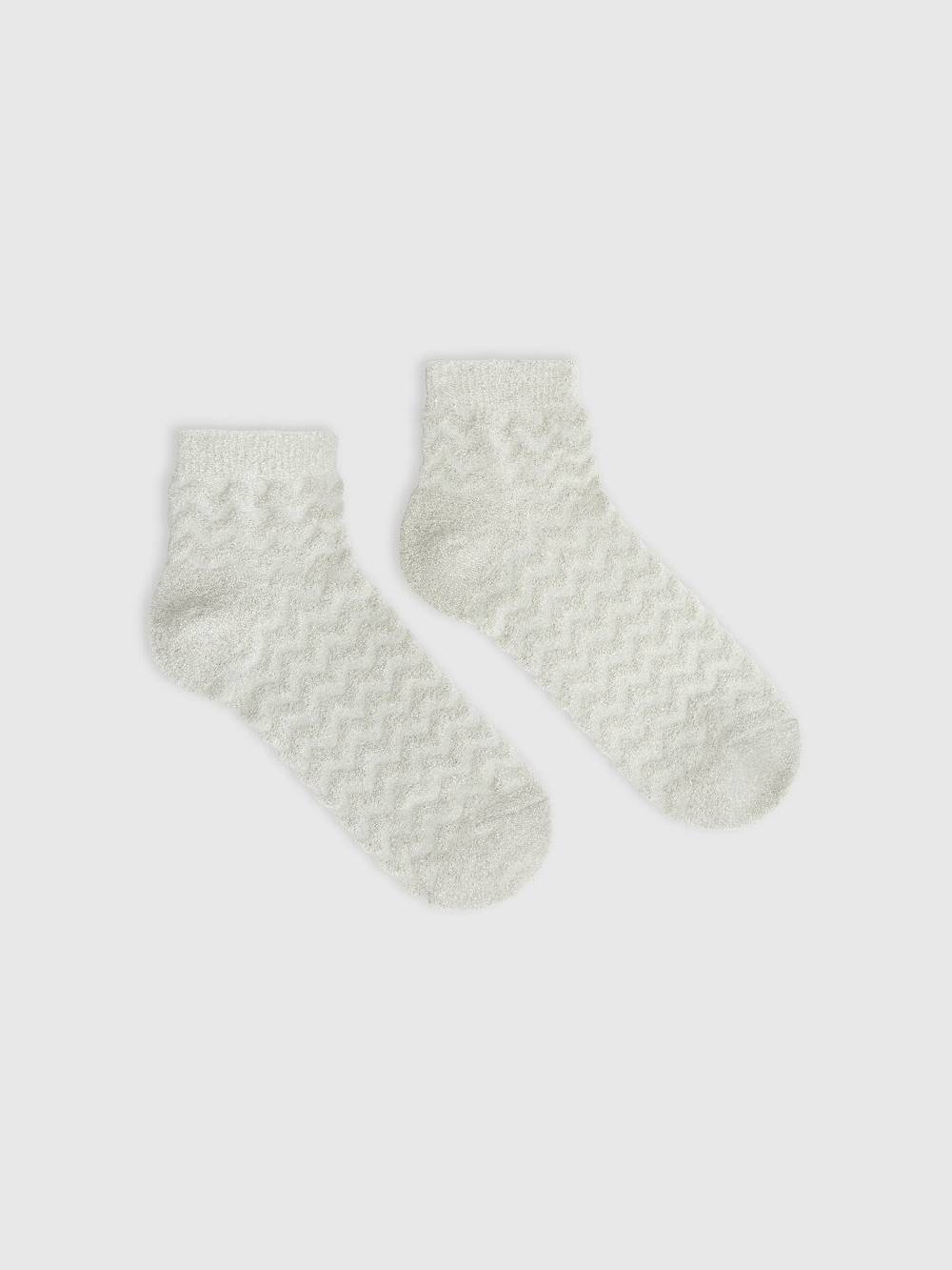 Missoni Calze in cotone e nylon zig zag Presa