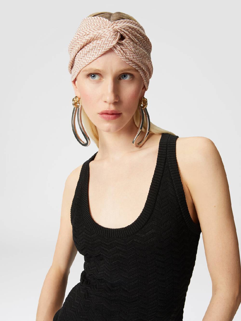 Missoni Fascia in viscosa chevron con lamé Offerta