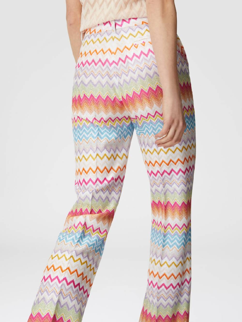 Missoni Pantaloni capri in maglia chevron lamé con paillettes Hotsell