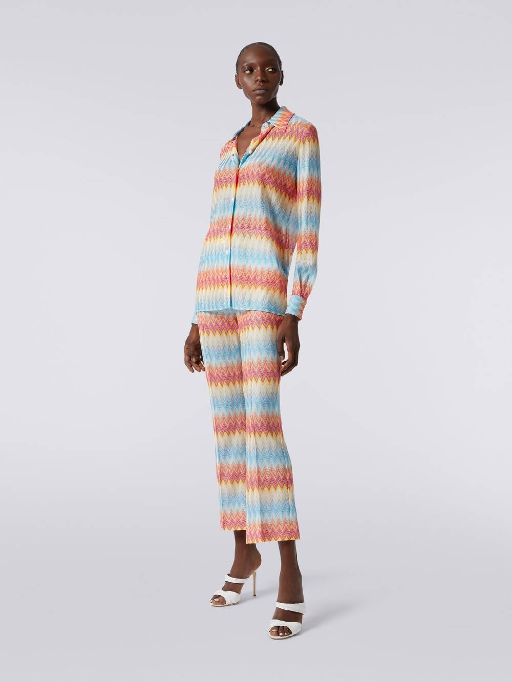 Missoni Camicia in maglia di viscosa chevron Vendita Calda