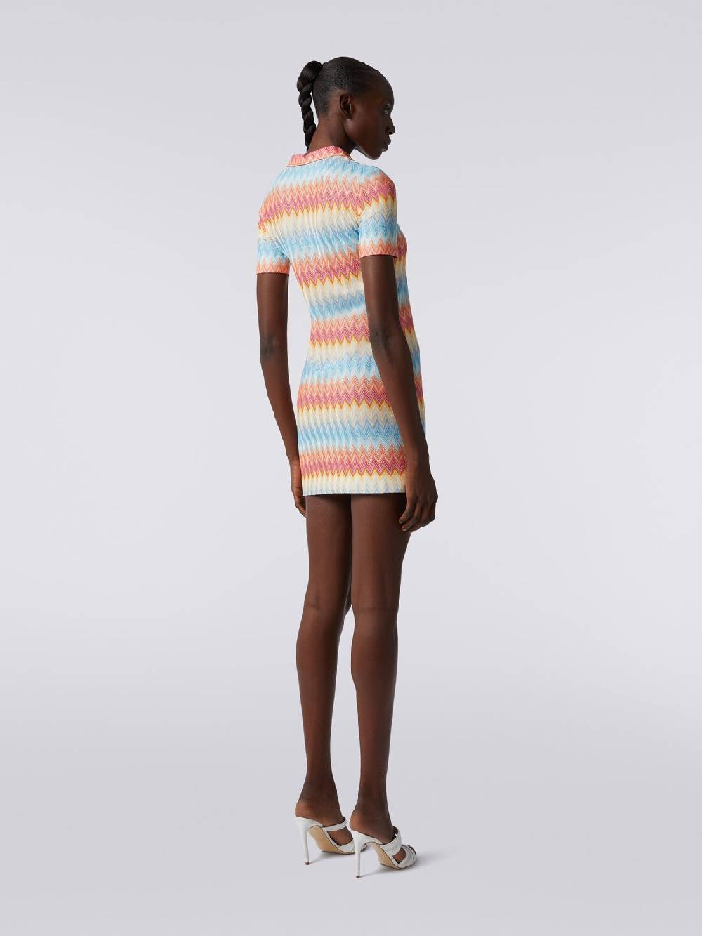 Missoni Mini-abito modello polo in viscosa zig zag Negozio