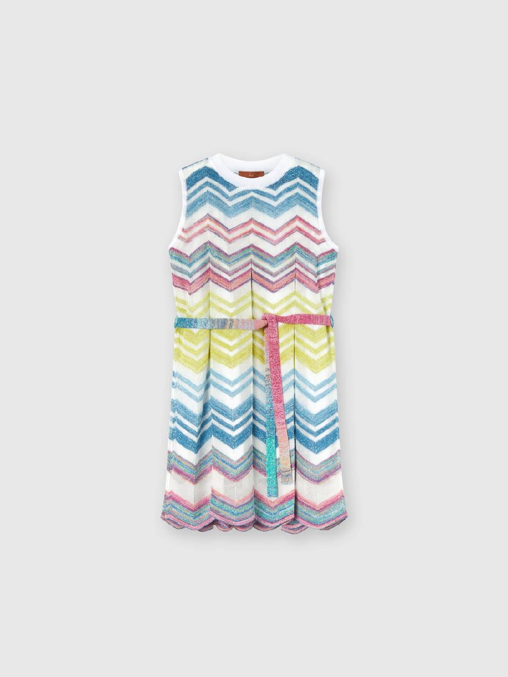 Missoni Abito in maglia di misto viscosa zig zag con lamé Italia
