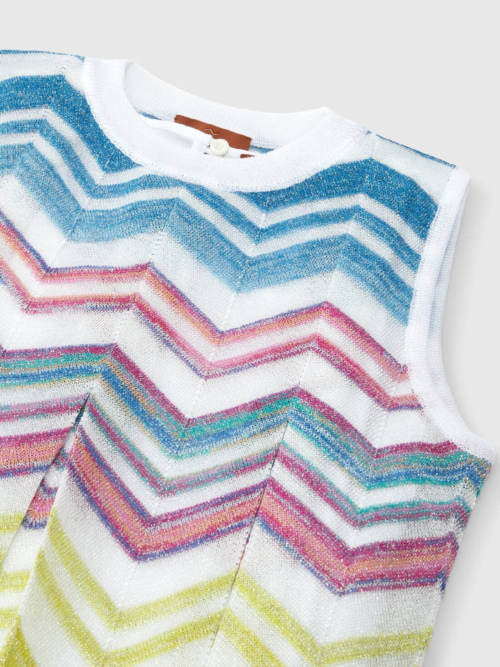 Missoni Abito in maglia di misto viscosa zig zag con lamé Italia
