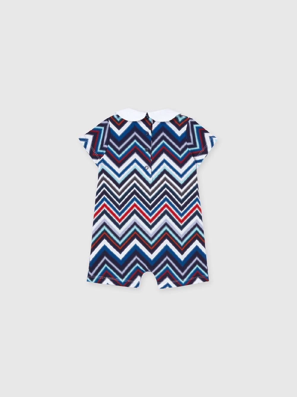 Missoni Set due pezzi con tutina e zuccotto in cotone chevron 2025