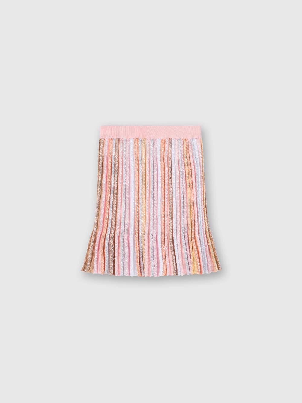 Missoni Gonna in maglia di viscosa plissée con elastico in vita In Linea