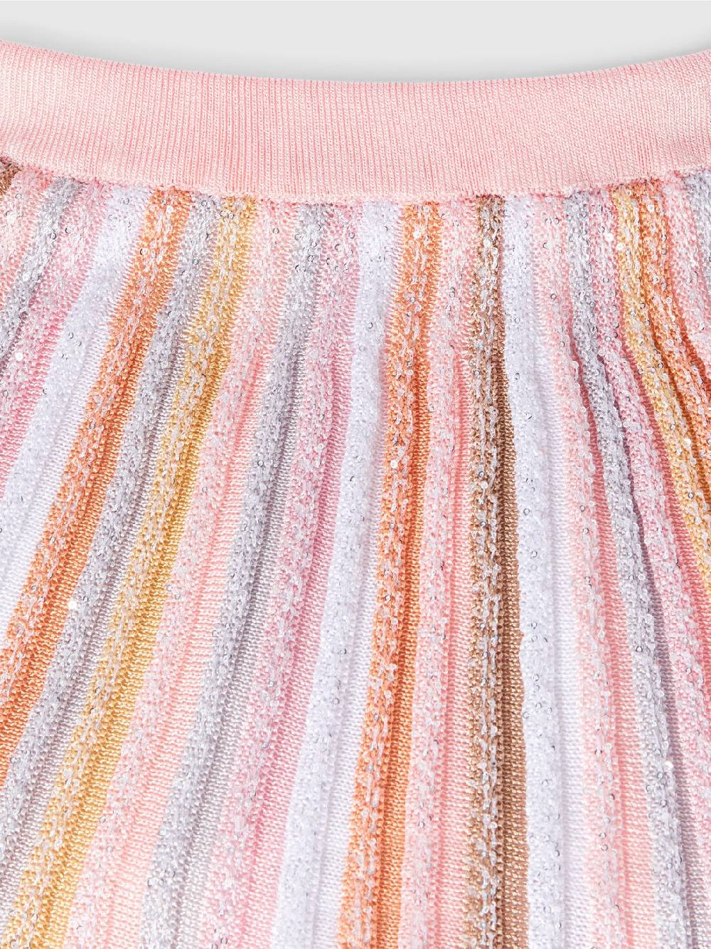 Missoni Gonna in maglia di viscosa plissée con elastico in vita In Linea