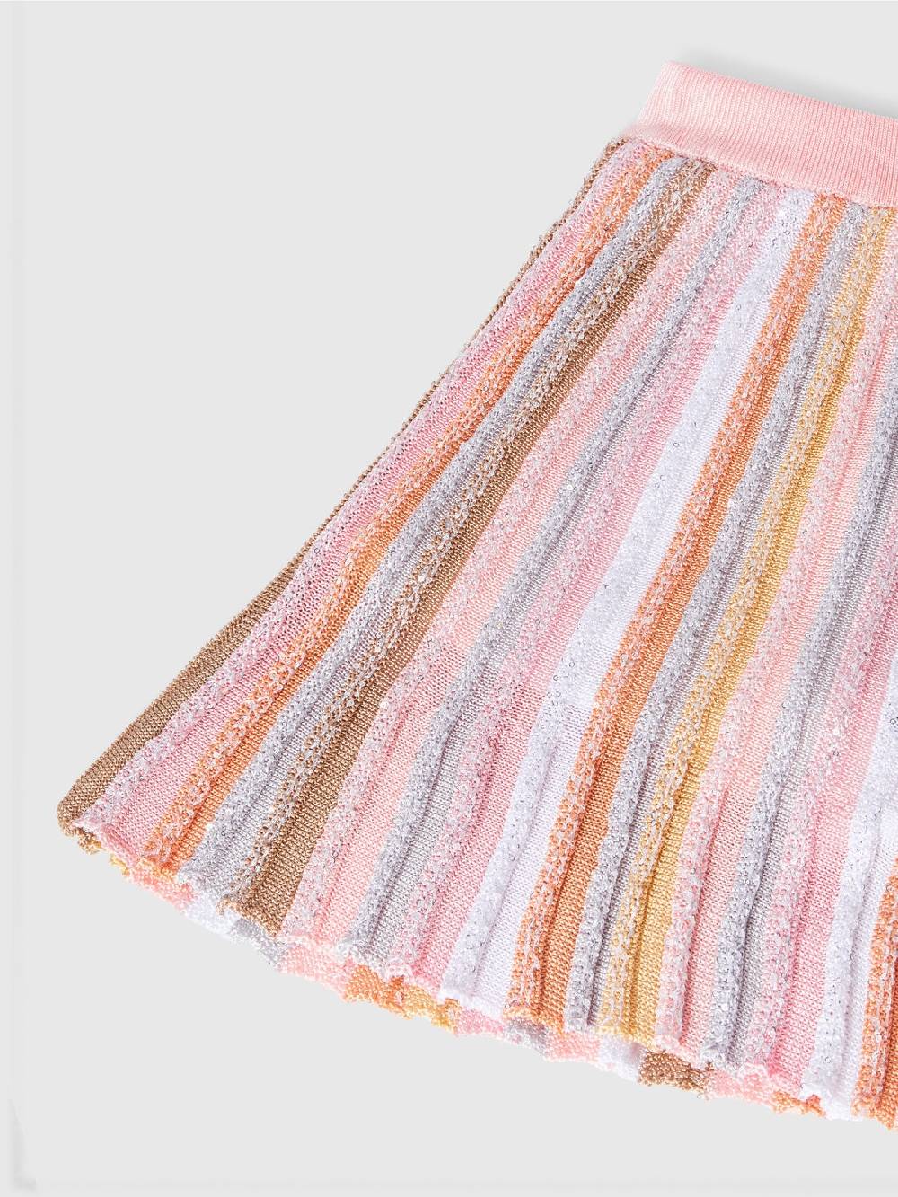 Missoni Gonna in maglia di viscosa plissée con elastico in vita In Linea