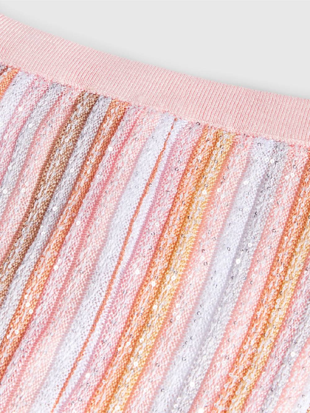 Missoni Pantaloni in maglia di viscosa plissée con paillettes Vendita