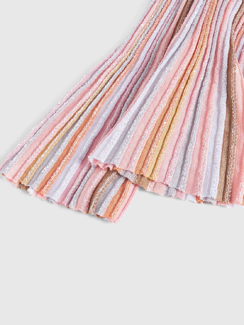 Missoni Pantaloni in maglia di viscosa plissée con paillettes Vendita