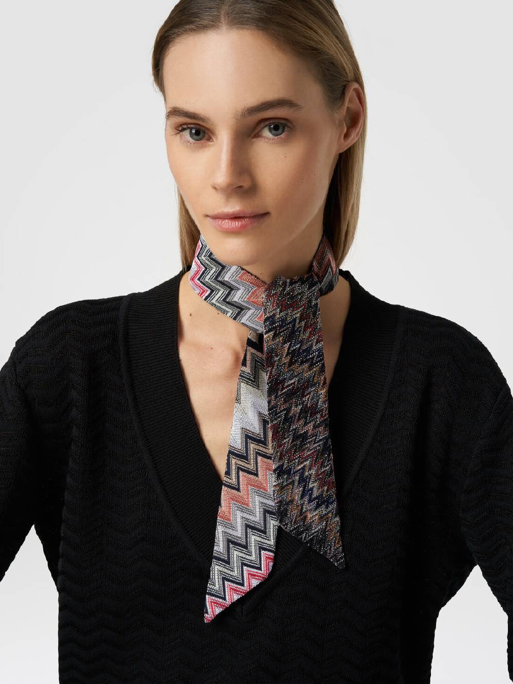 Missoni Foulard in cotone e viscosa zig zag Promozione Limitata