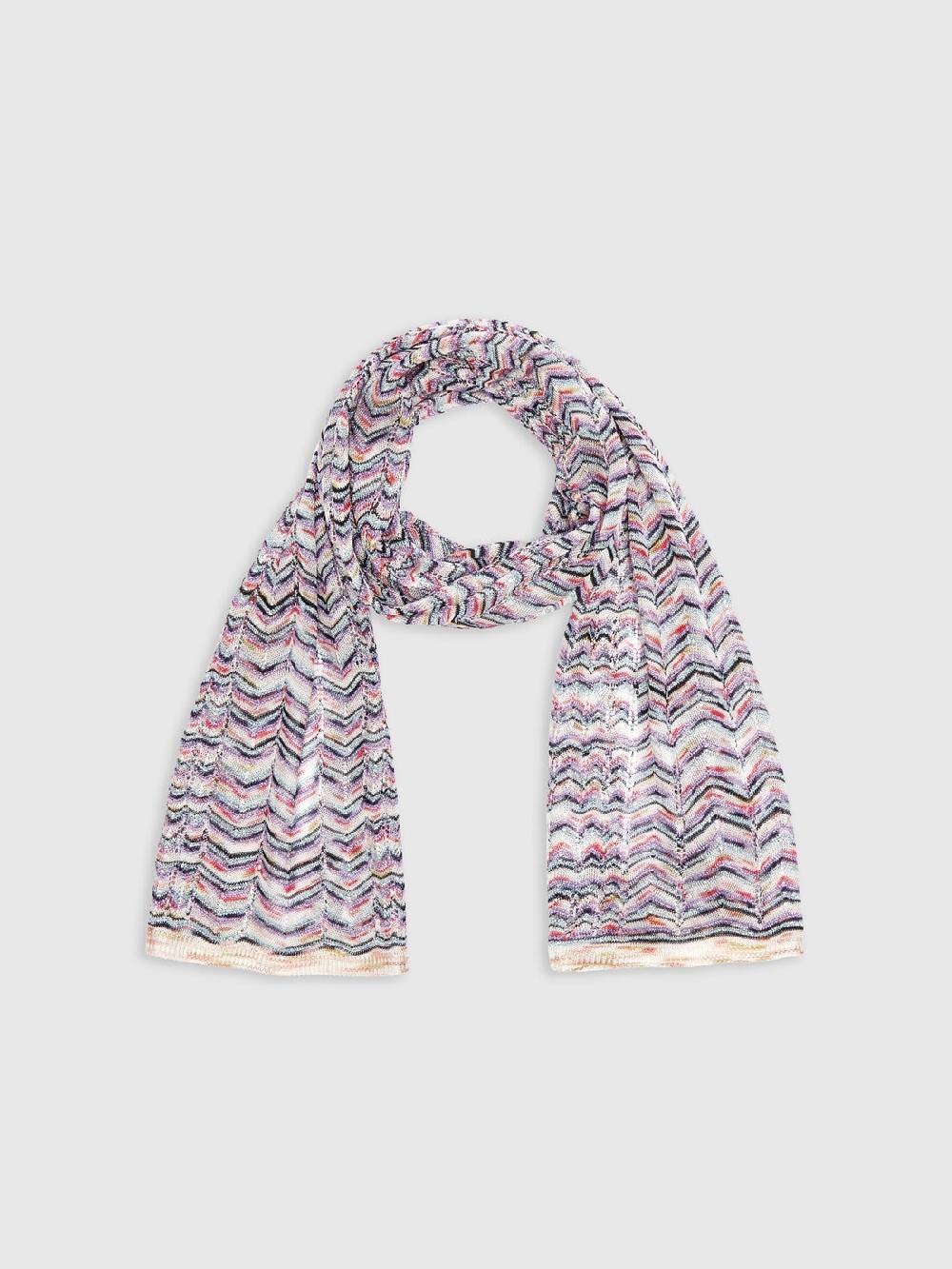 Missoni Sciarpa in viscosa e cotone zig zag Affare Del Giorno