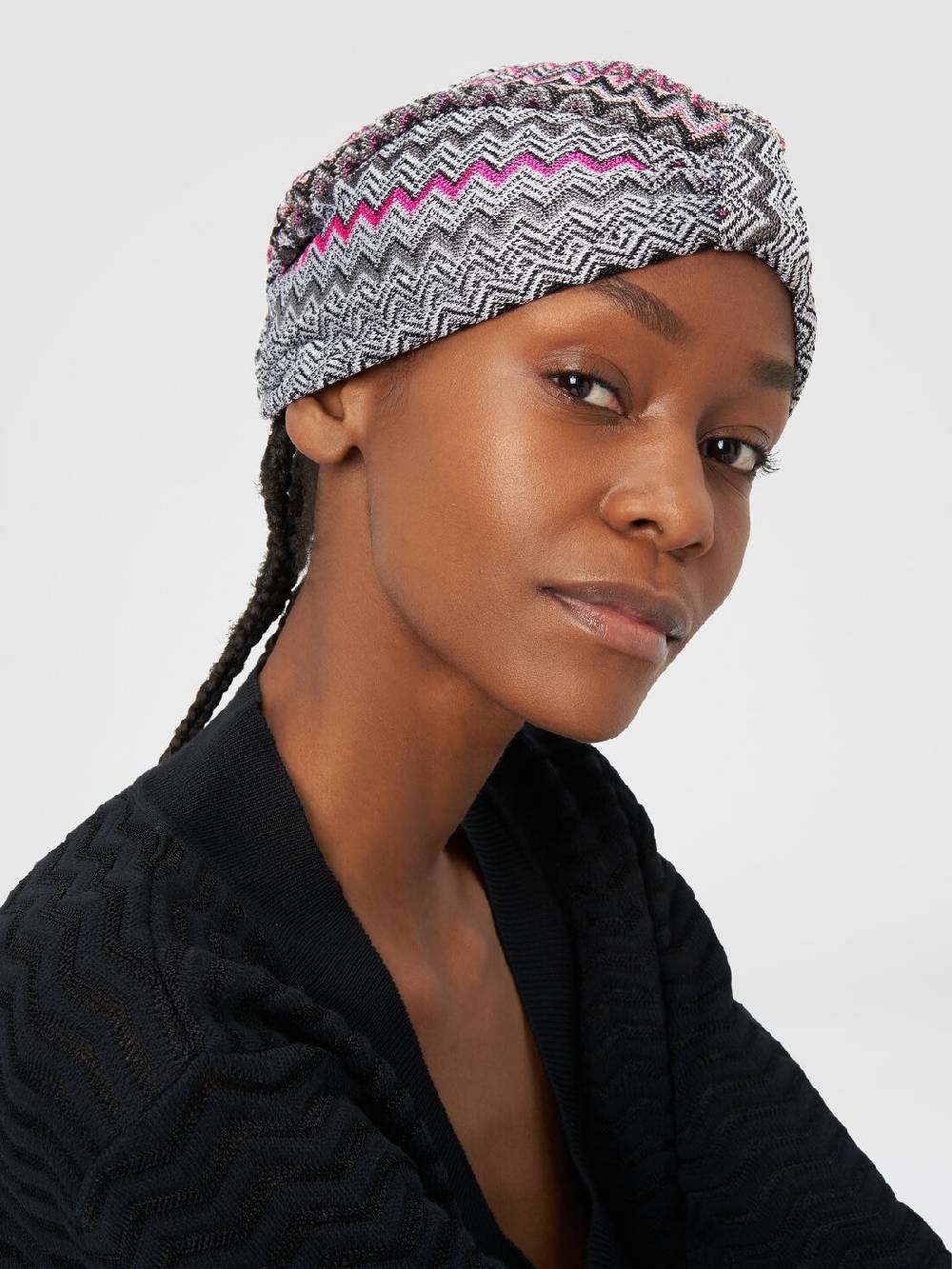 Missoni Turbante in viscosa zig zag Prezzo Ridotto