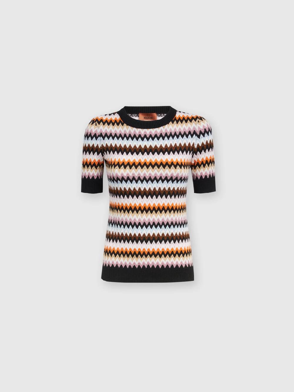 Missoni Pullover girocollo a maniche corte in lana zig zag Convenienza