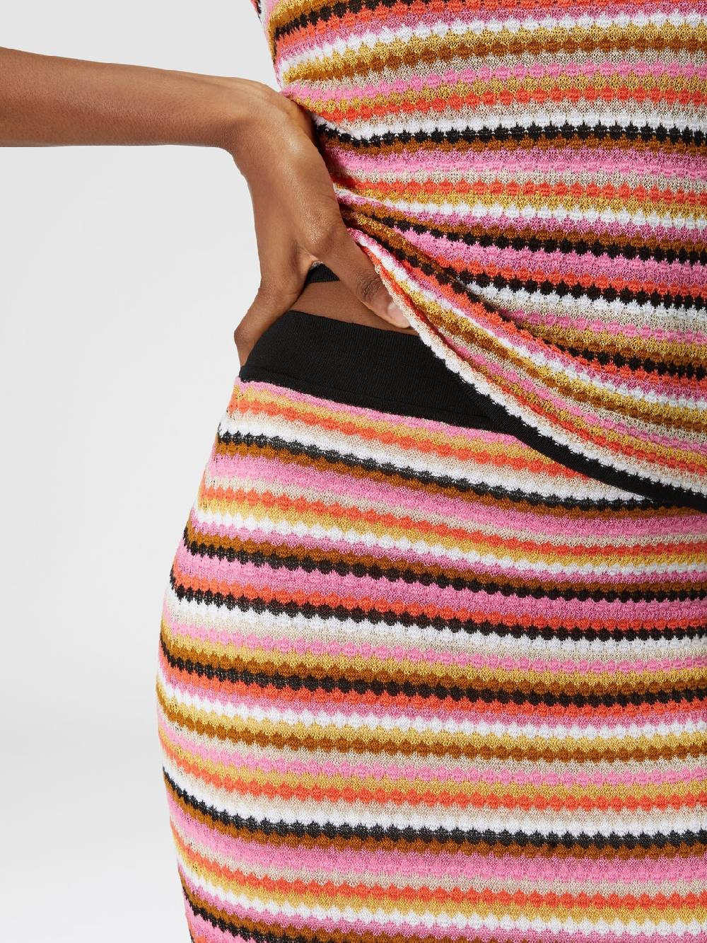 Missoni Gonna midi in cotone e viscosa zig zag Novità