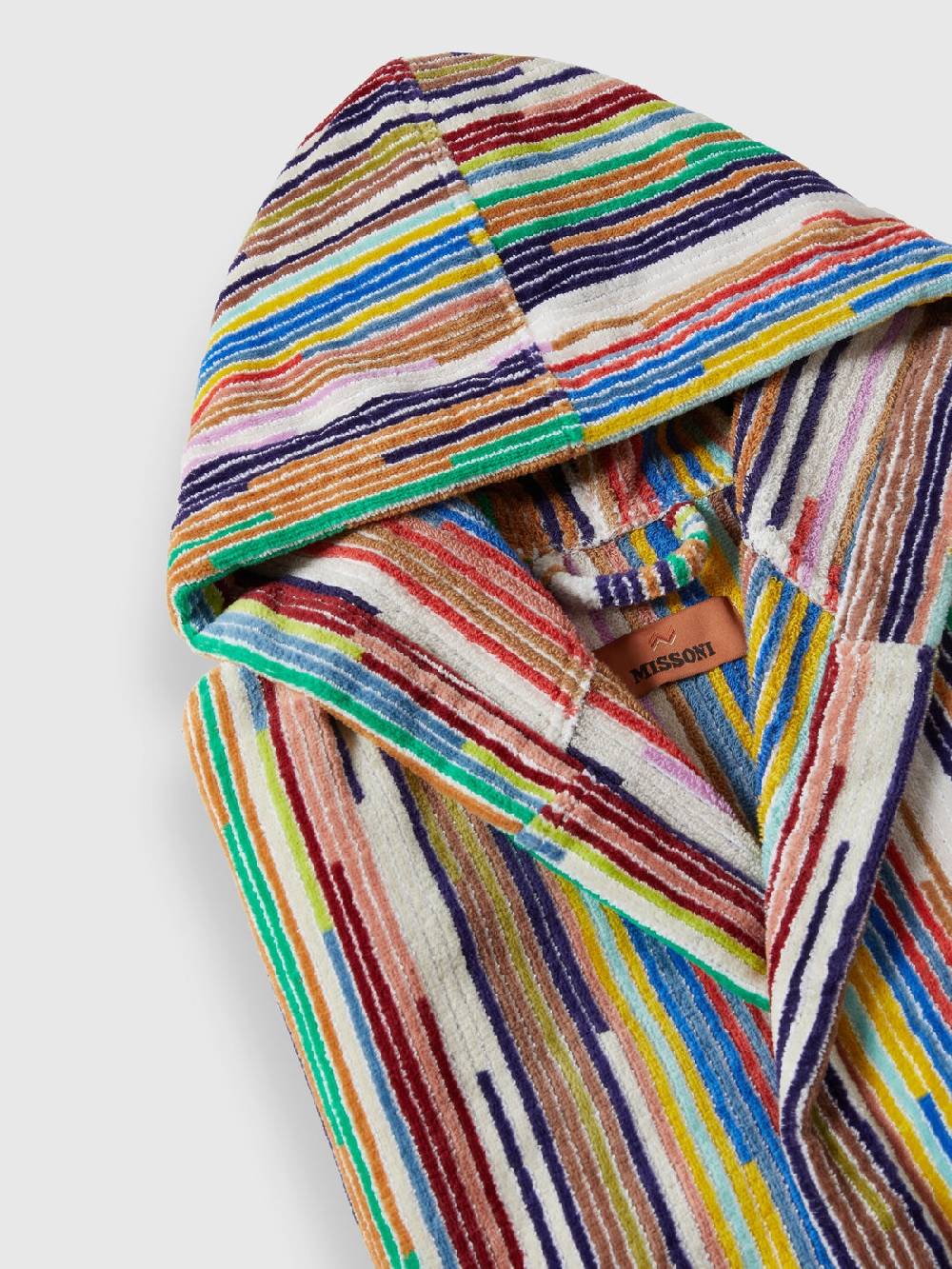 Missoni Accappatoio Melody in spugna di cotone a righe verticali Presa