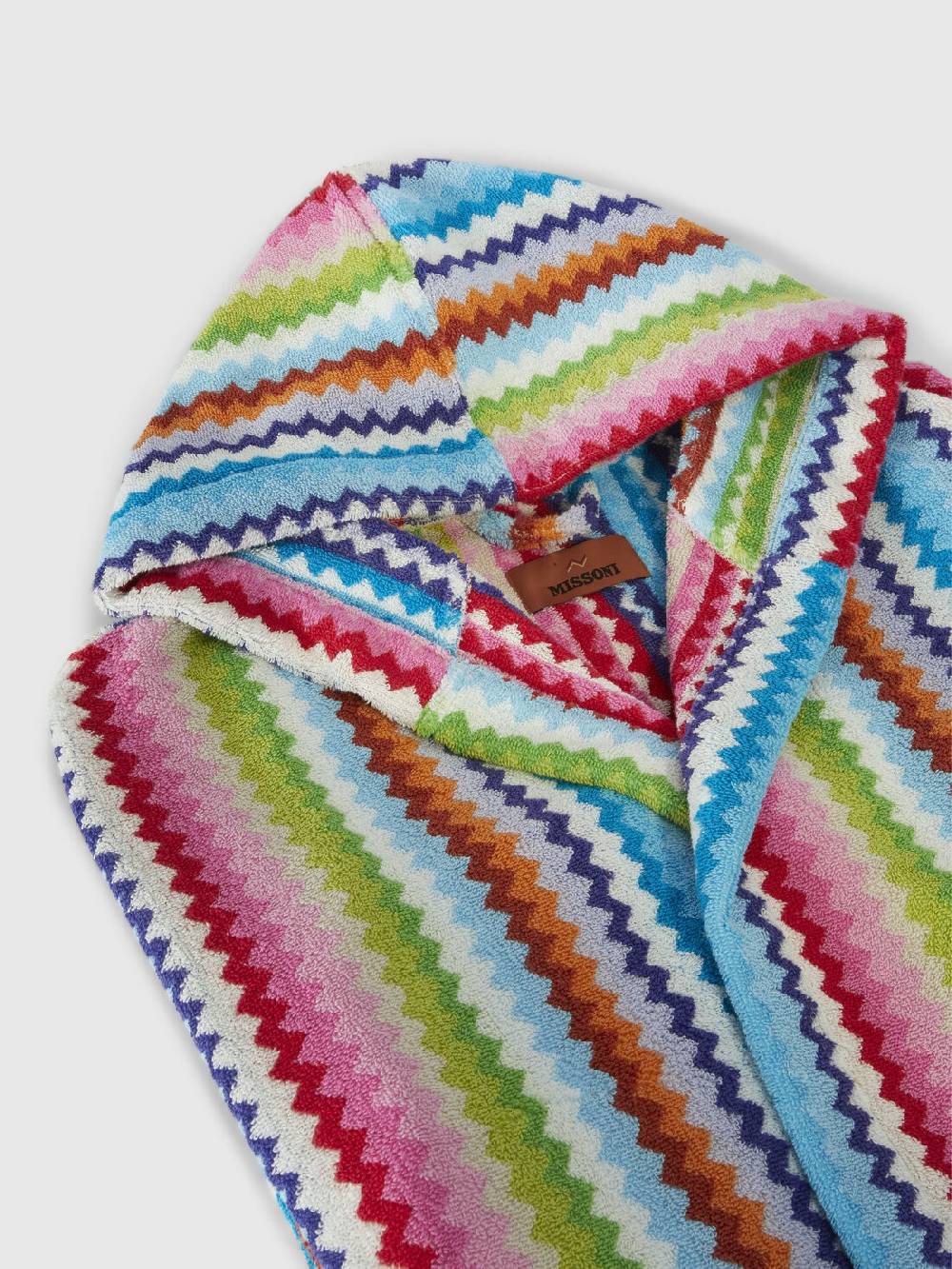 Missoni Accappatoio Riverbero in spugna di cotone zig zag Fino al 50% di sconto