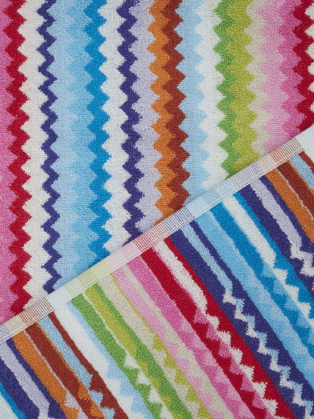 Missoni Set 5 pezzi di asciugamani da bagno Riverbero in spugna di cotone zig zag Fino al 65% di sconto