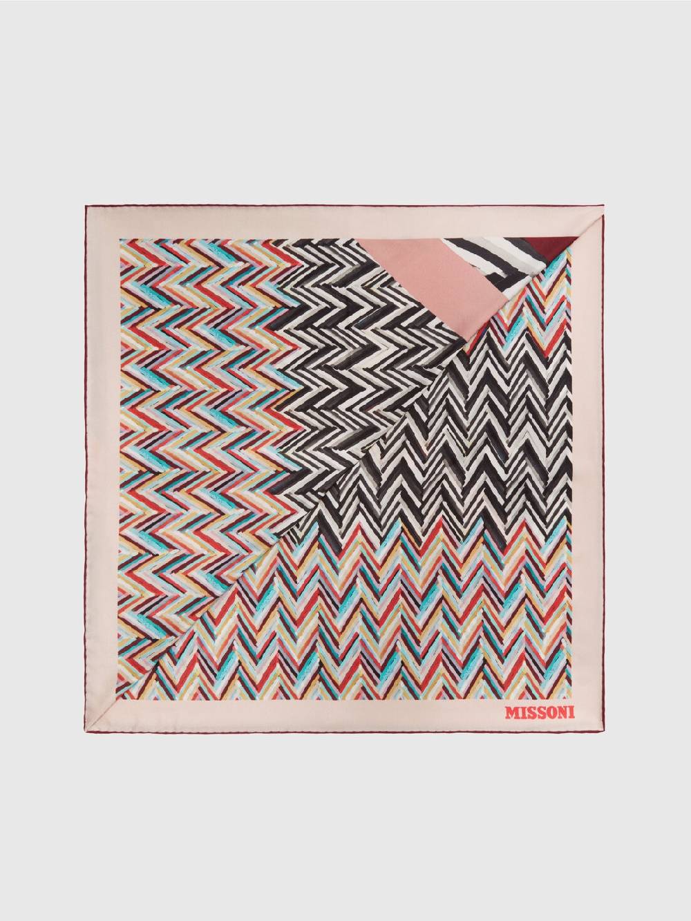 Missoni Foulard in seta con multilavorazione Saldi Di Fabbrica