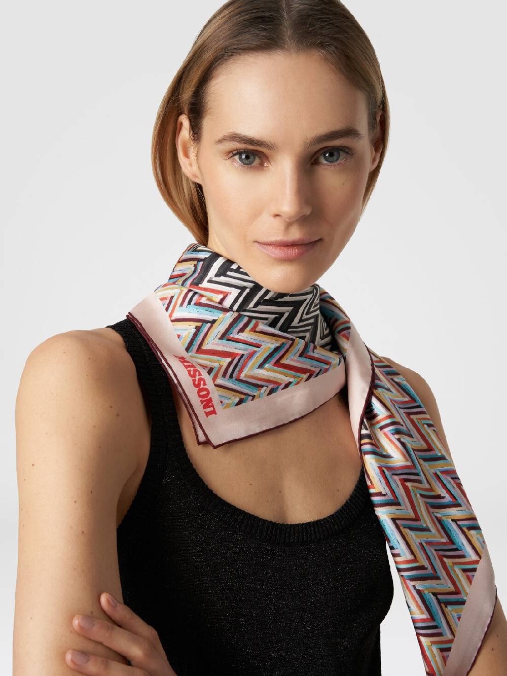 Missoni Foulard in seta con multilavorazione Saldi Di Fabbrica