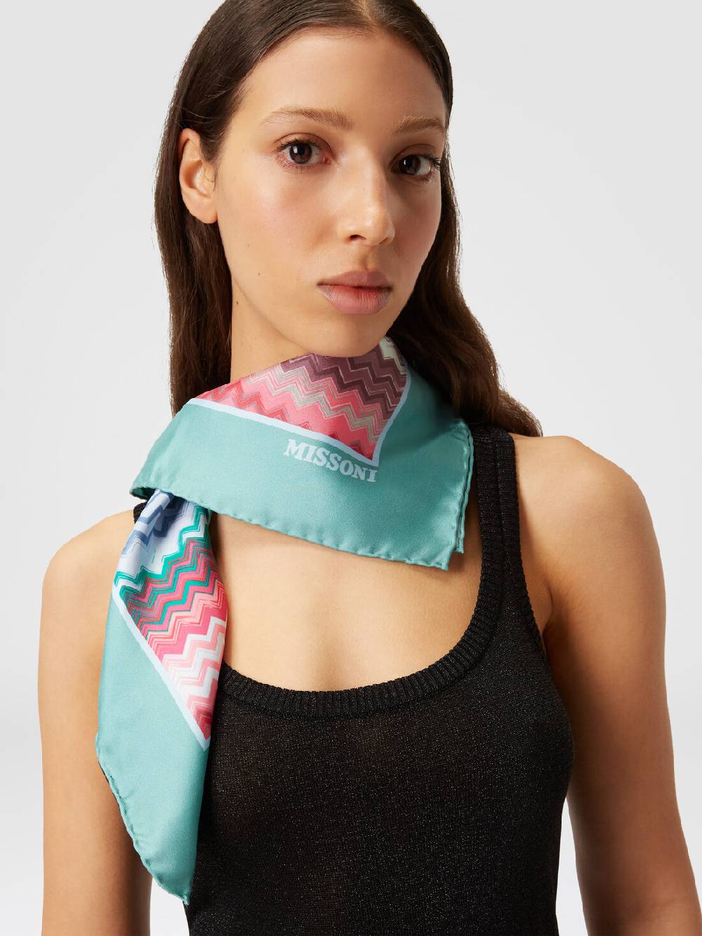 Missoni Foulard in seta con motivo zig zag Moda
