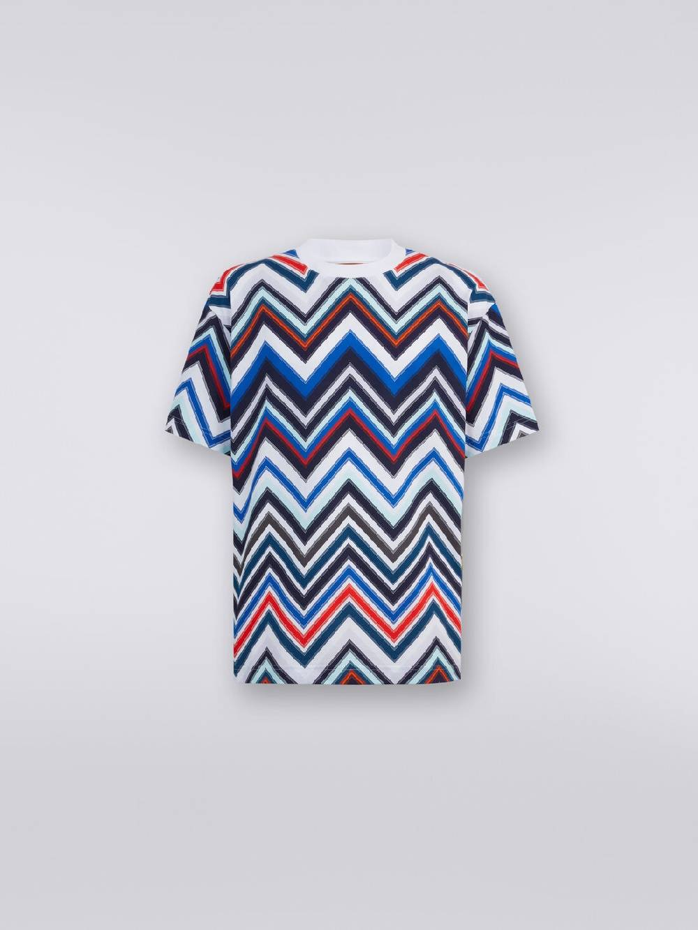 Missoni T-shirt oversize in cotone zig zag Vendita