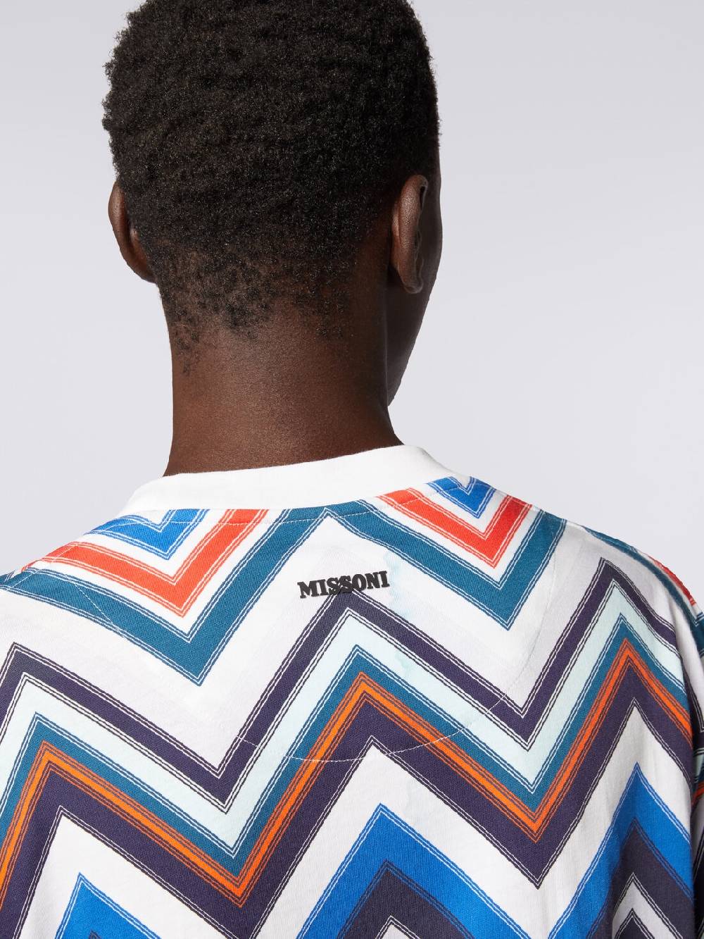 Missoni T-shirt oversize in cotone zig zag Vendita