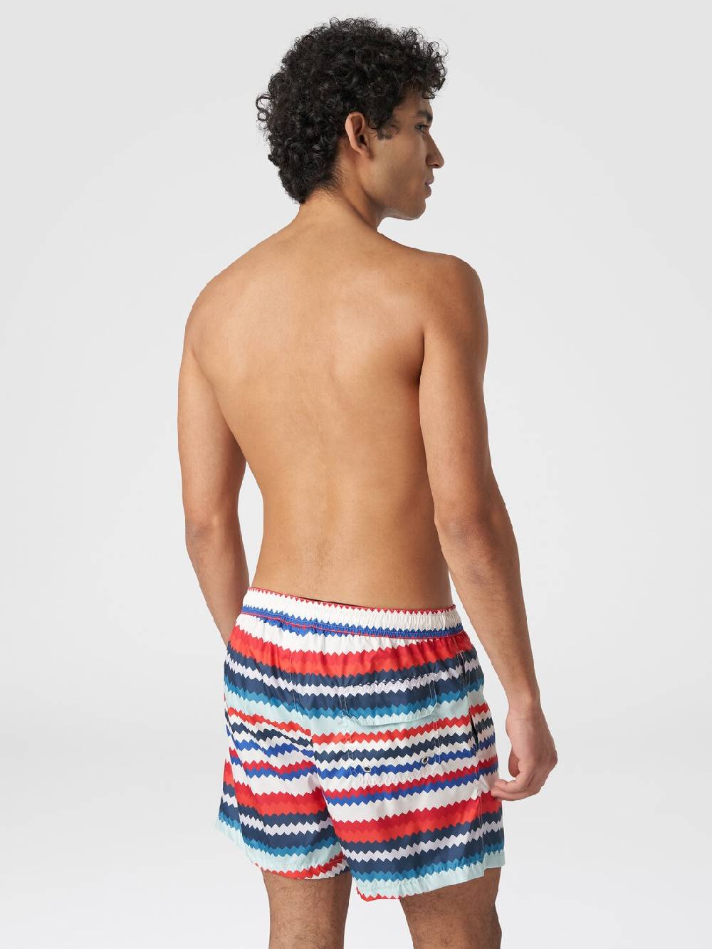 Missoni Boxer mare in nylon stampa micro zig zag Spedizione Gratuita
