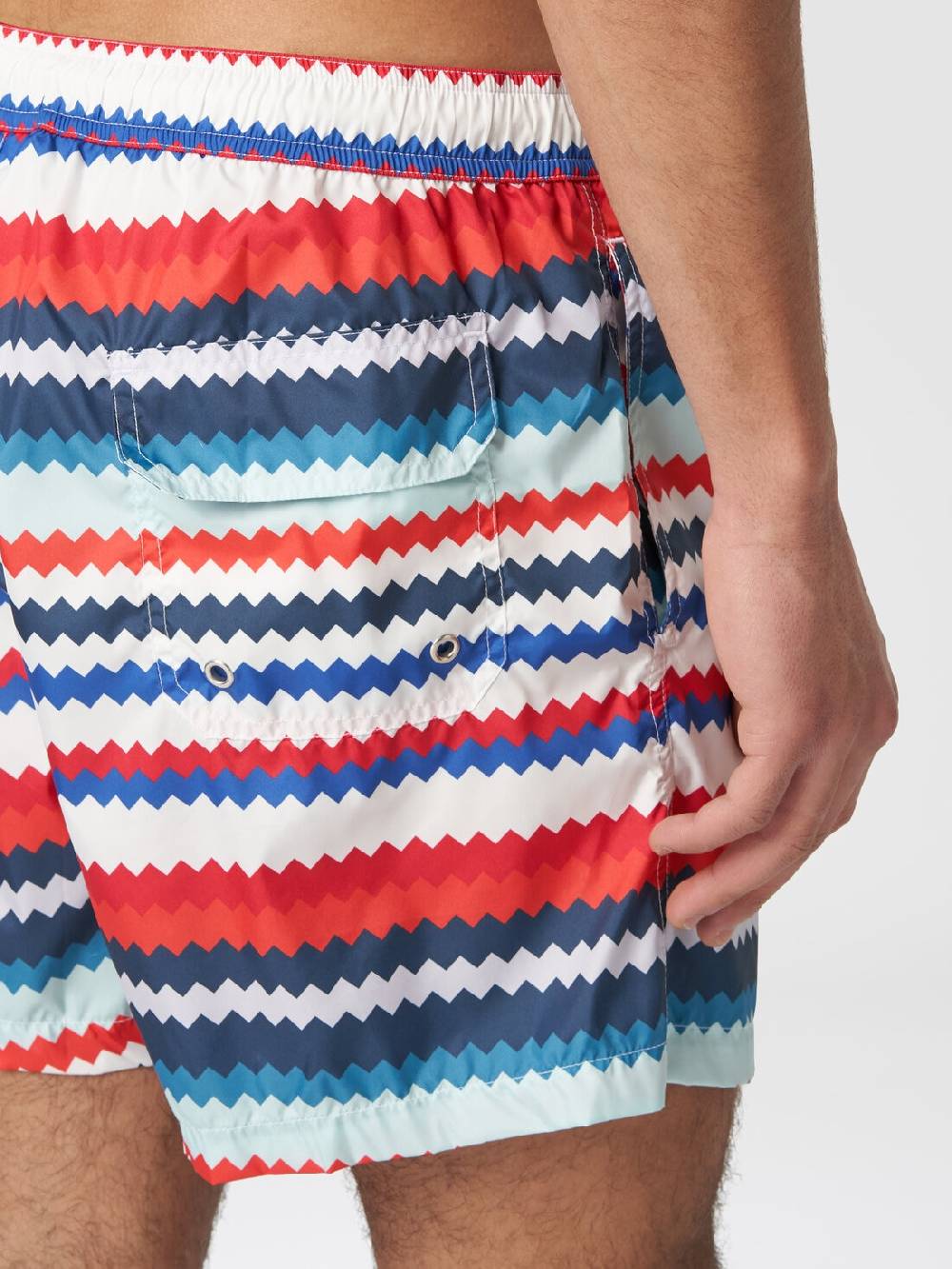 Missoni Boxer mare in nylon stampa micro zig zag Spedizione Gratuita
