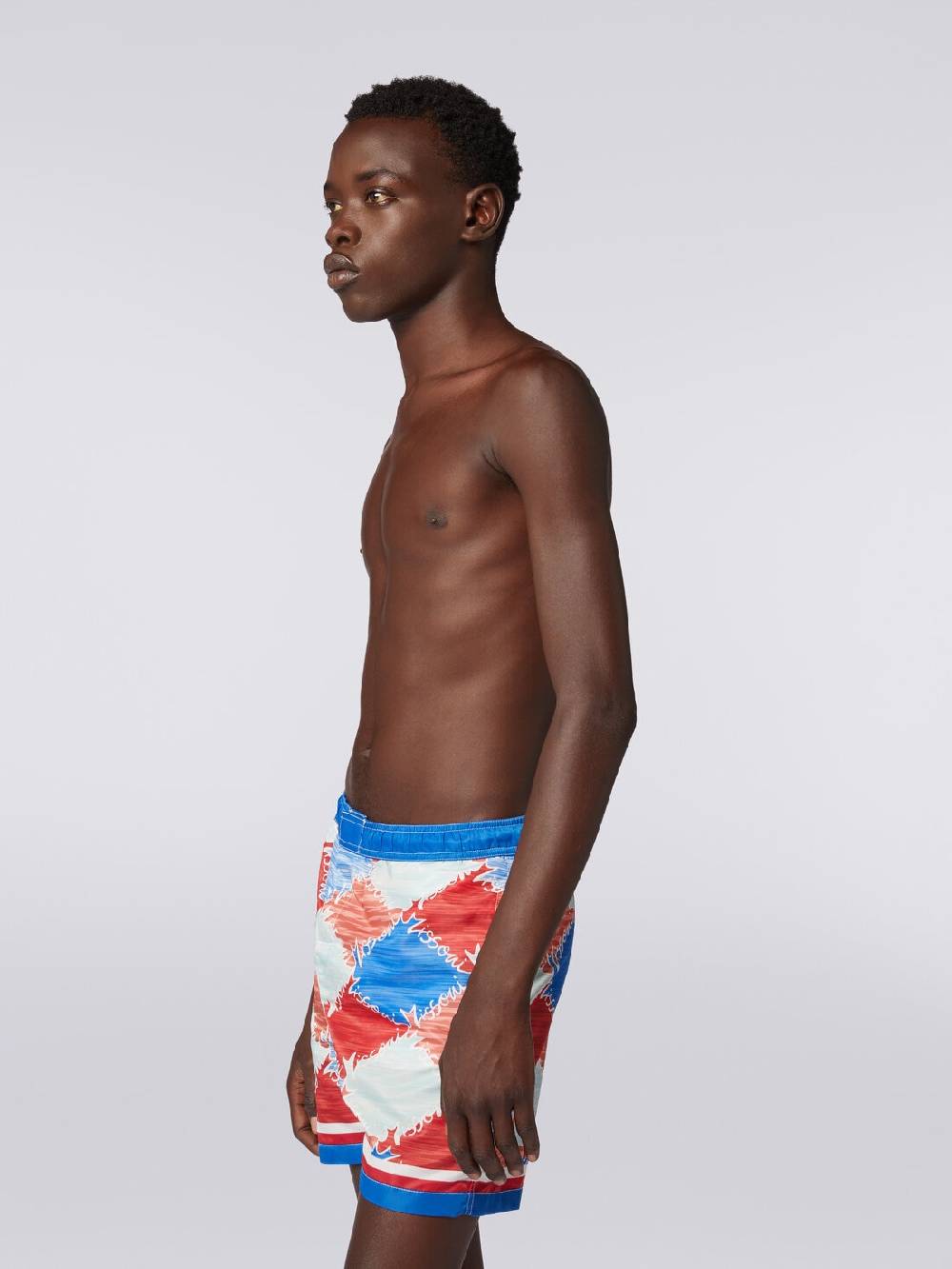 Missoni Boxer mare in nylon fiammato con logo Soddisfazione Garantita