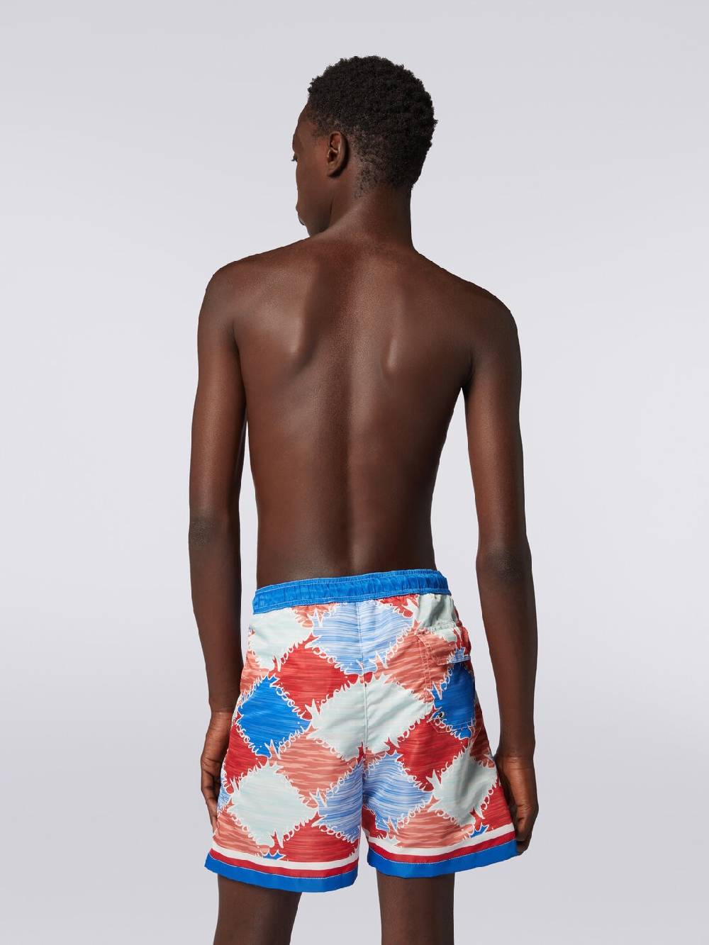 Missoni Boxer mare in nylon fiammato con logo Soddisfazione Garantita