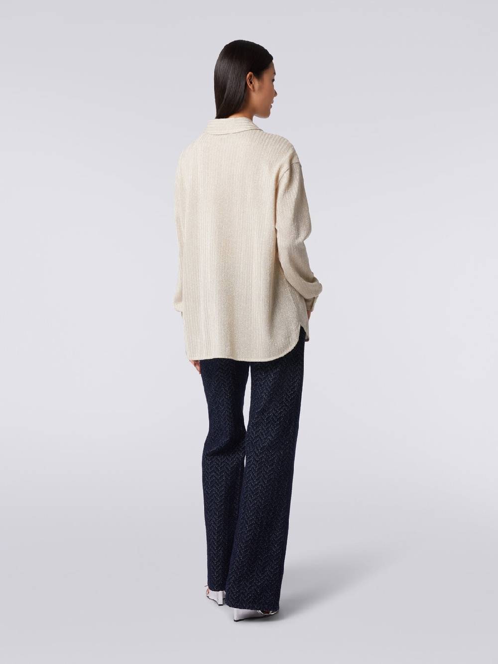 Missoni Camicia oversize in cotone e viscosa lamé Qualità Garantita