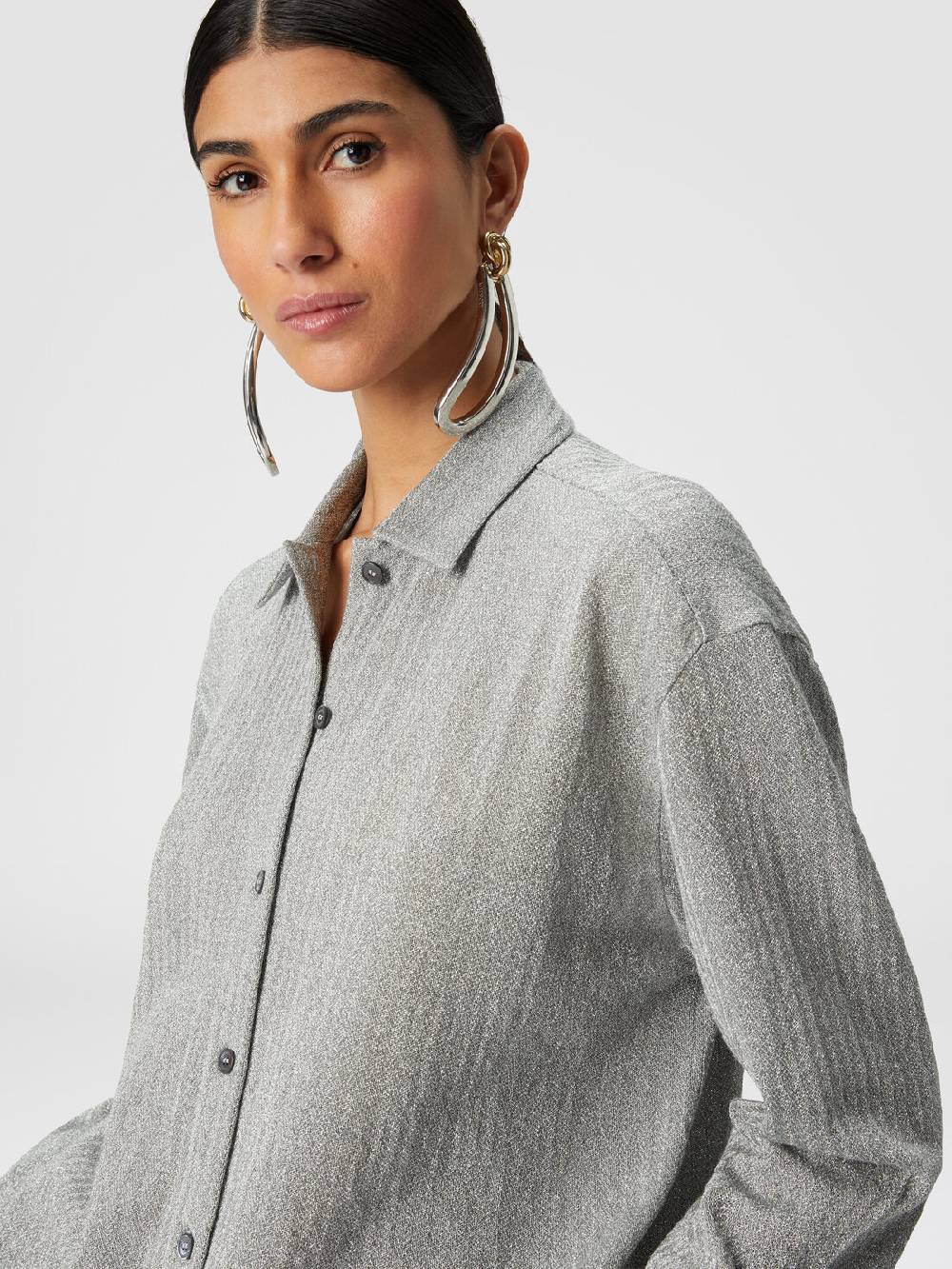 Missoni Camicia oversize in cotone e viscosa lamé Spedizione Gratuita
