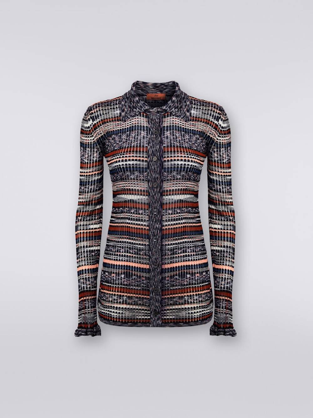 Missoni Camicia in maglia di viscosa a costine fiammata Consegna Veloce