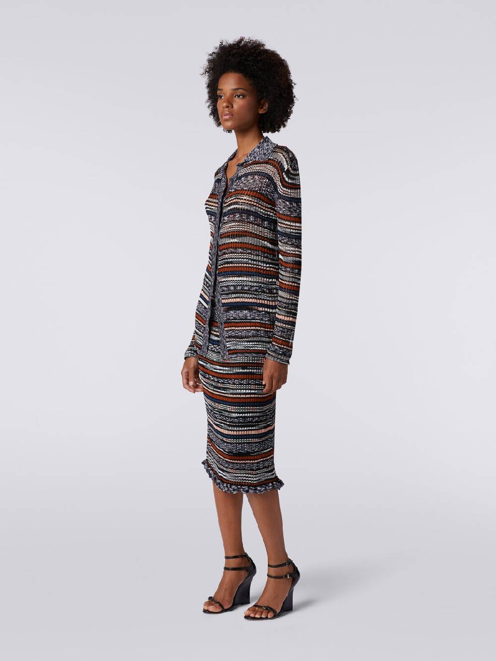 Missoni Camicia in maglia di viscosa a costine fiammata Consegna Veloce