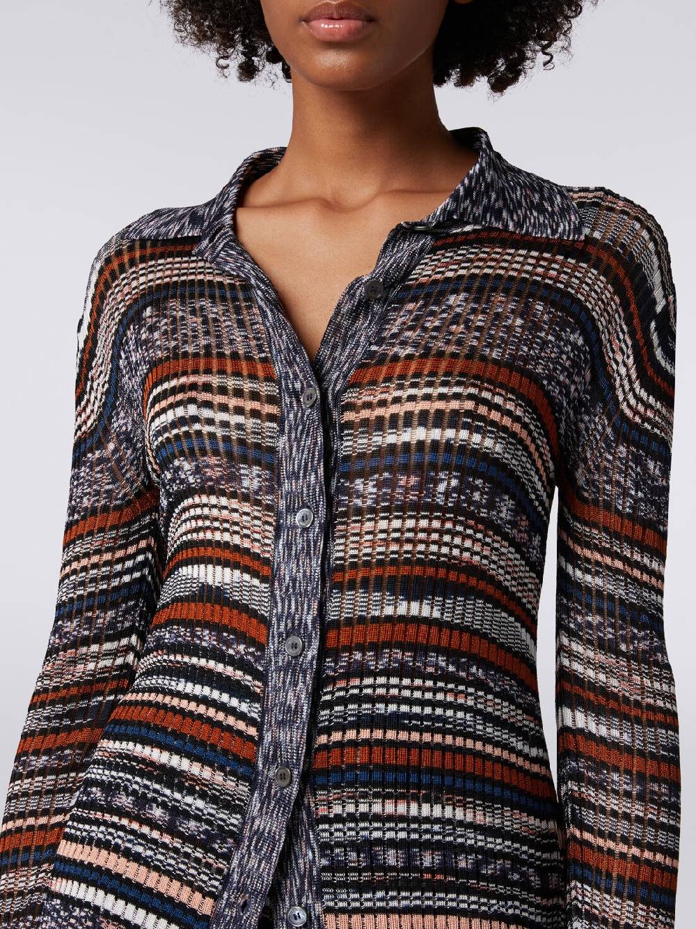 Missoni Camicia in maglia di viscosa a costine fiammata Consegna Veloce