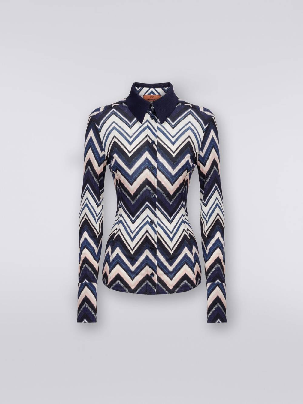 Missoni Camicia in viscosa con stampa zig zag Promozione Limitata