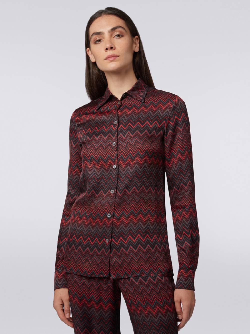 Missoni Camicia in viscosa jacquard a zig zag Acquista Ora