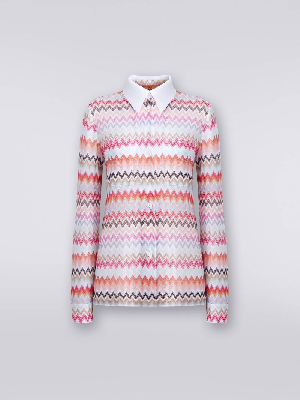 Missoni Camicia in cotone e viscosa zig zag Consegna Veloce