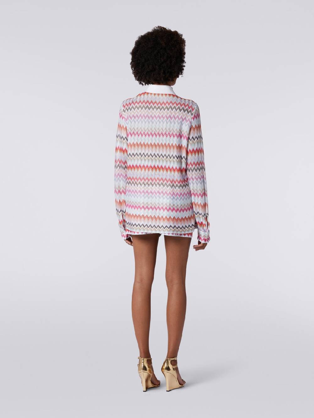 Missoni Camicia in cotone e viscosa zig zag Consegna Veloce