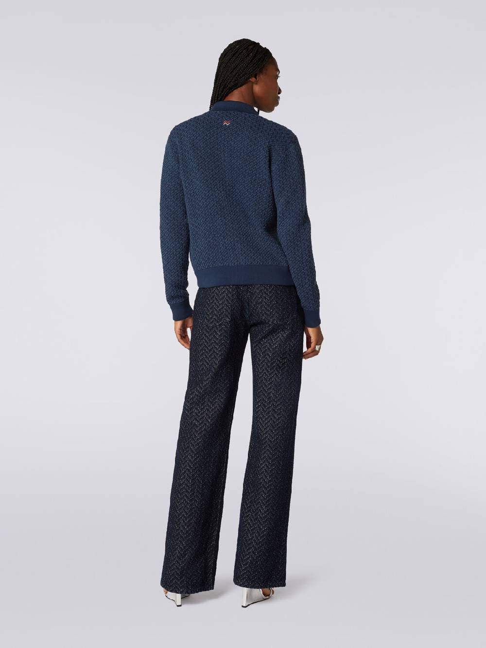 Missoni Bomber in cotone e nylon con zip Prezzo Ridotto