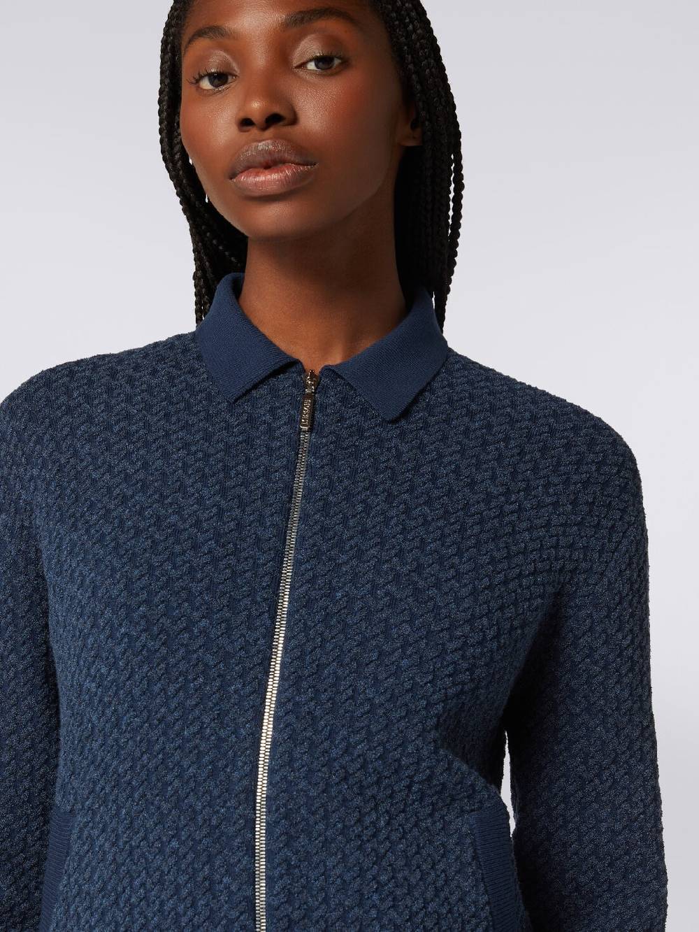 Missoni Bomber in cotone e nylon con zip Prezzo Ridotto