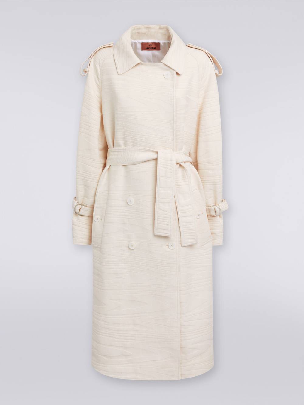 Missoni Trench in canvas di cotone jacquard fimmato Novità